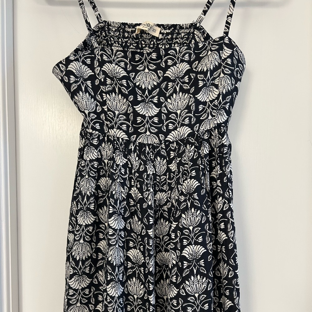 Natural Life Black and White Patterned Maxi Dress - Picture 4 of 9